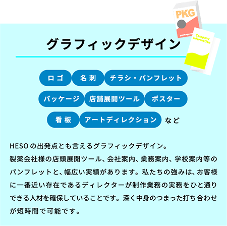 グラフィックデザイン・Webデザイン・スペースデザイン詳細